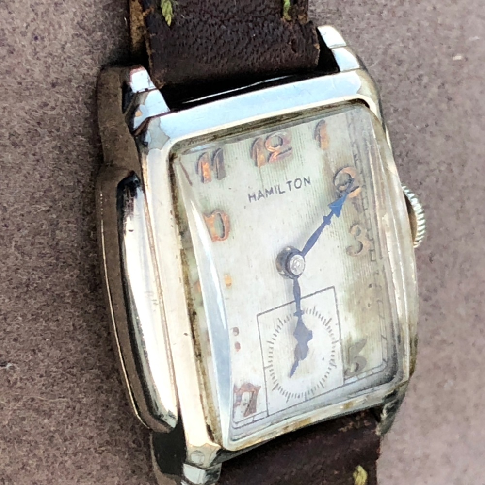 Hamilton Dixon Vintage Art Deco 10K Gold Filled Tank Watch 1935-1940 Manual - Picture 9 of 13
